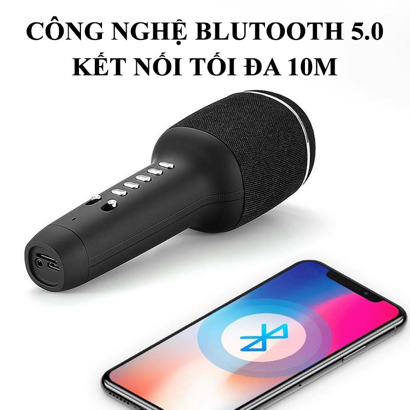 Micro Không Dây Hát Karaoke Kèm Loa Bluetooth Mini Cao Cấp WS-900 Nâng giọng cực chất Loa Bluetooth Karaoke Mini Gia Đình Có Thu Âm Có Thẻ Nhớ USB AUX Mic LiveStream Không Dây Giá Rẻ Bản Nâng Cấp