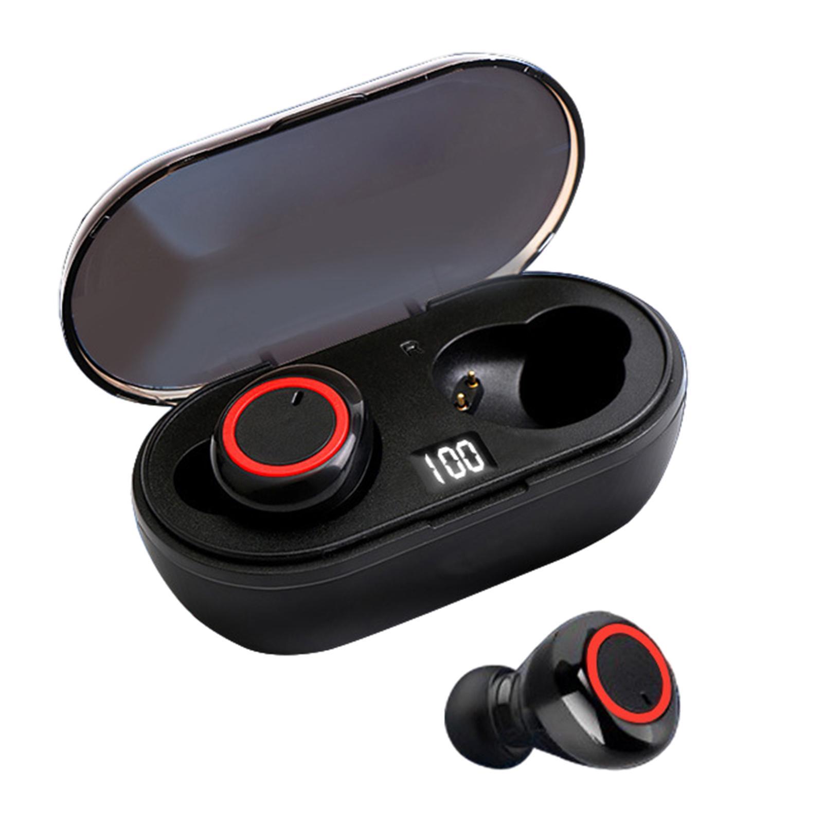 F1 True Wireless Headset Waterproof in Ear for Sport iOS and android red