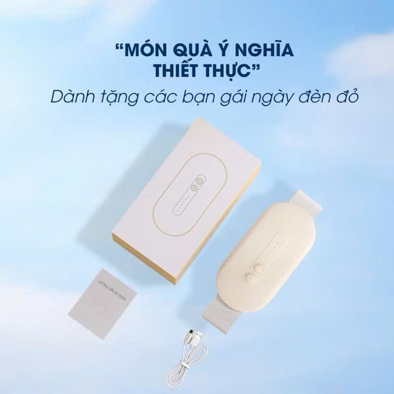 (Quà Tặng Vợ, Bạn Gái) Đai massage chườm ấm bụng kinh nguyệt cao cấp   LS-01