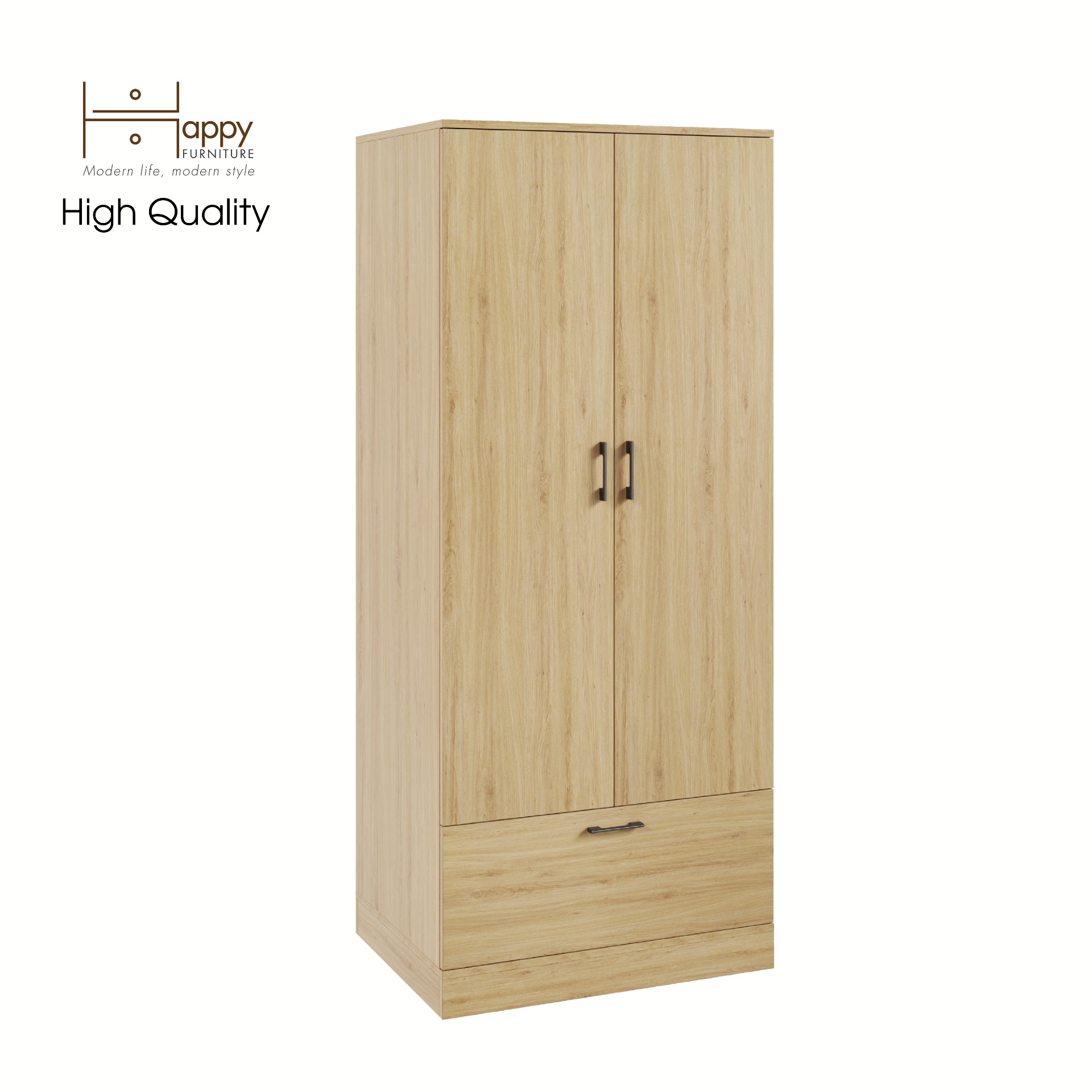 [Happy Home Furniture] SALY , Tủ treo quần áo tiện dụng,  76cm x 56cm x 180cm ( DxRxC), TCM_009