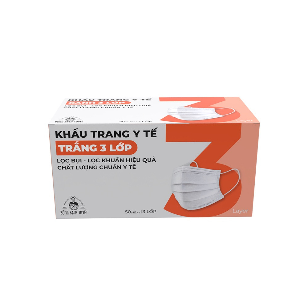 Khẩu Trang Y Tế Meriday Bông Bạch Tuyết TP-KT20 (50 Cái)