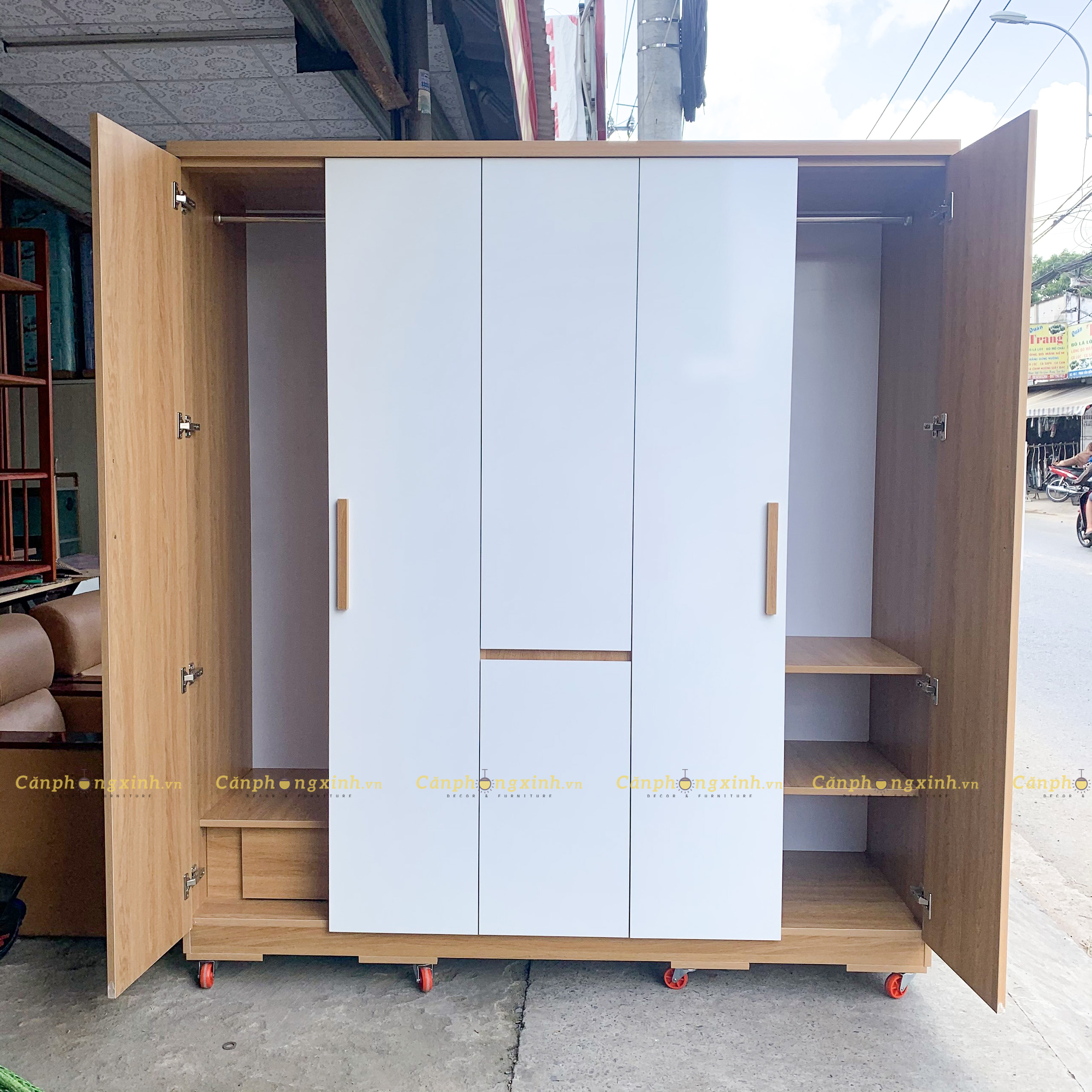 Tủ áo 5 cánh gỗ cn MDF CPX-T24