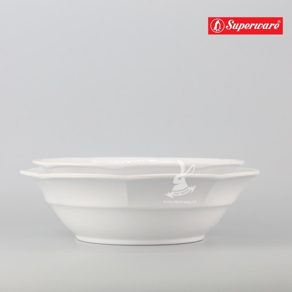 Tô Bún, Mì, Phở Màu Trắng Nhựa Melamine Superware Thái Lan