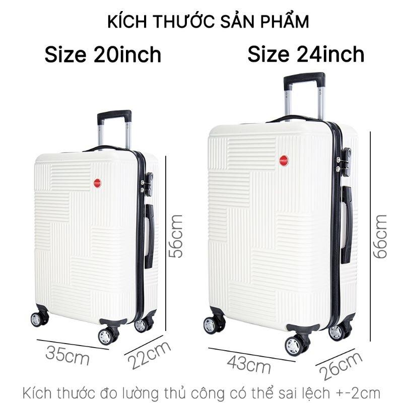 Vali du lịch cao cấp Size 28/24/20 -Nhựa ABS 841 Bo góc kim loại cao cấp chống va đập siêu tốt siêu rẻ