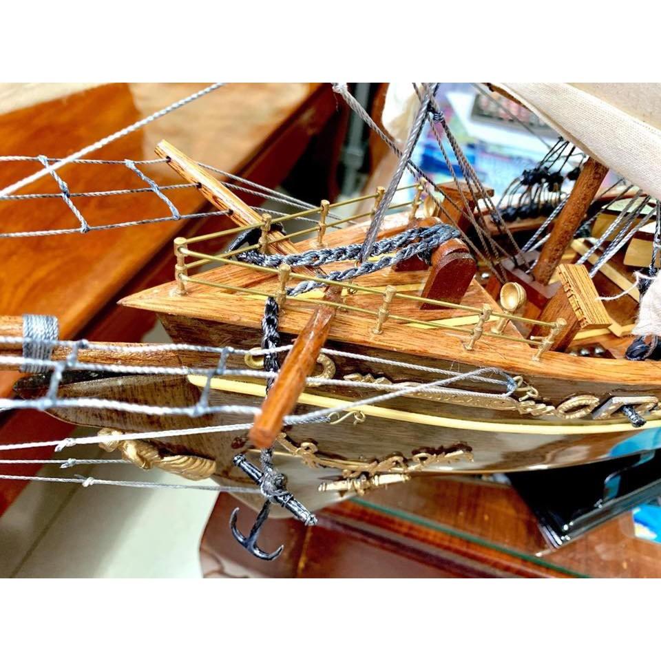 Mô hình trang trí thuyền CUTY SARK Tàu Chở Hàng Dài 100cm Gỗ Muồng Đen Độc Đáo - Thân 80cm