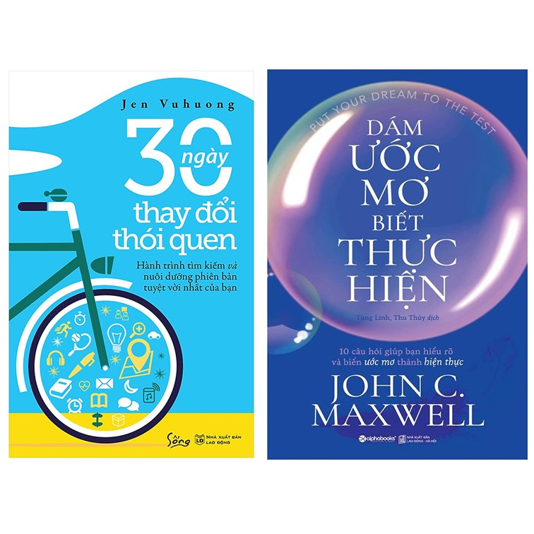Combo Sách Kỹ Năng Sống   30 Ngày Thay Đổi Thói Quen   Dám Ước Mơ, Biết Thực Hiện