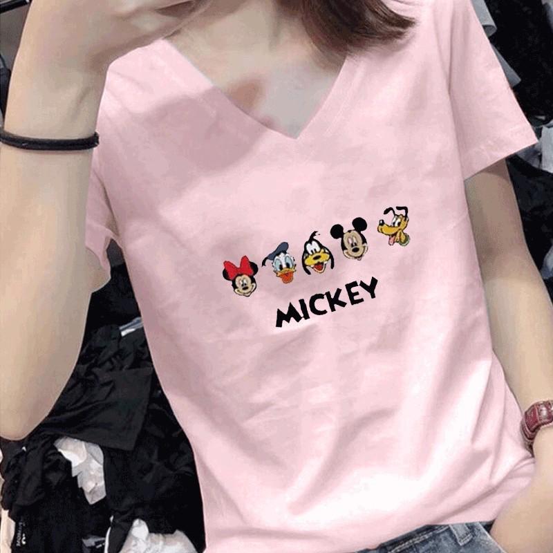 Áo Thun Tay Ngắn Unisex Mickey - Hình chụp thật