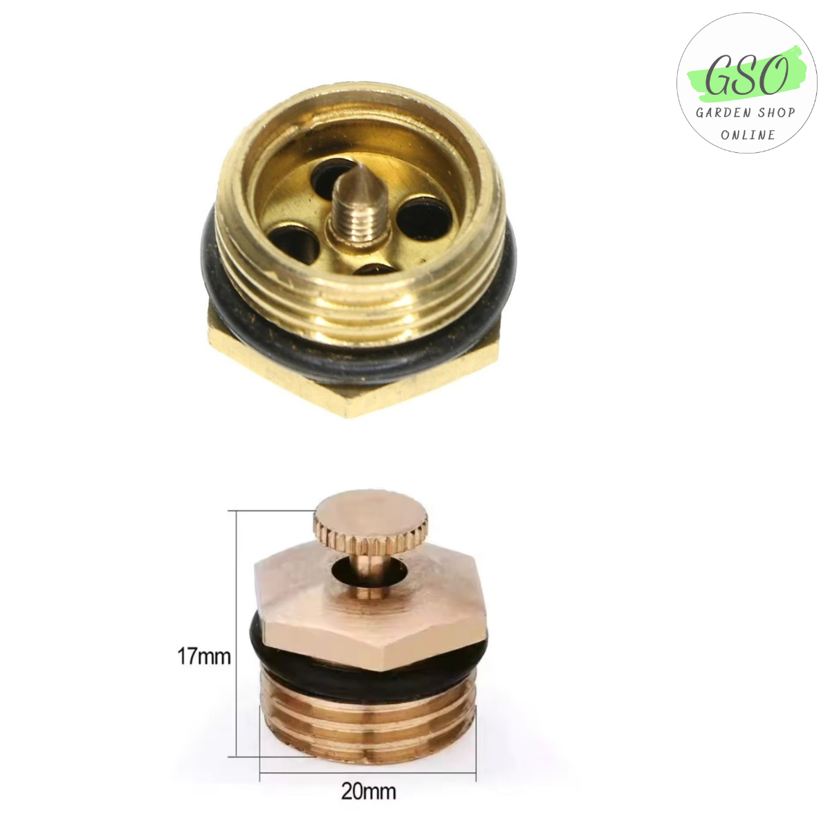 Béc tưới cây bằng đồng nguyên chất hình cánh quạt ( ren ngoài 21mm) bán kính lên tới 6-8 mét ( 1 béc)