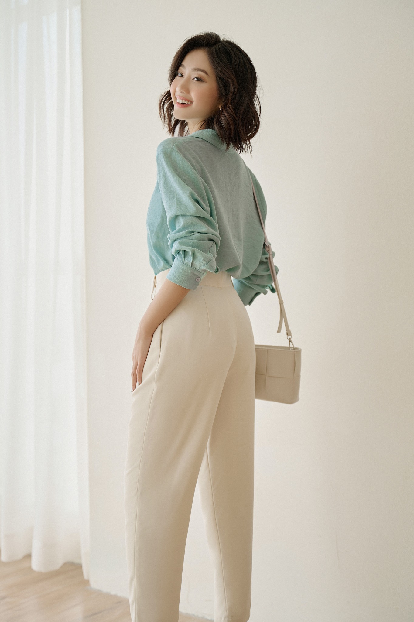 OLV - Quần Basic Baggy in Cream