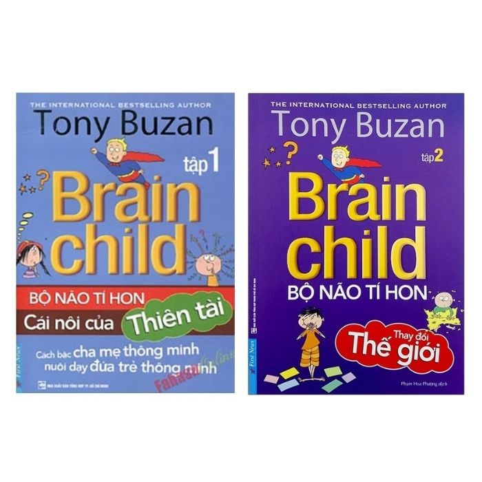Combo 2 cuốn sách: Tony Buzan - Tập 1: Bộ Não Tí Hon Cái Nôi Của Thiên Tài + Tony Buzan - Tập 2: Bộ Não Tí Hon Thay Đổi Thế Giới