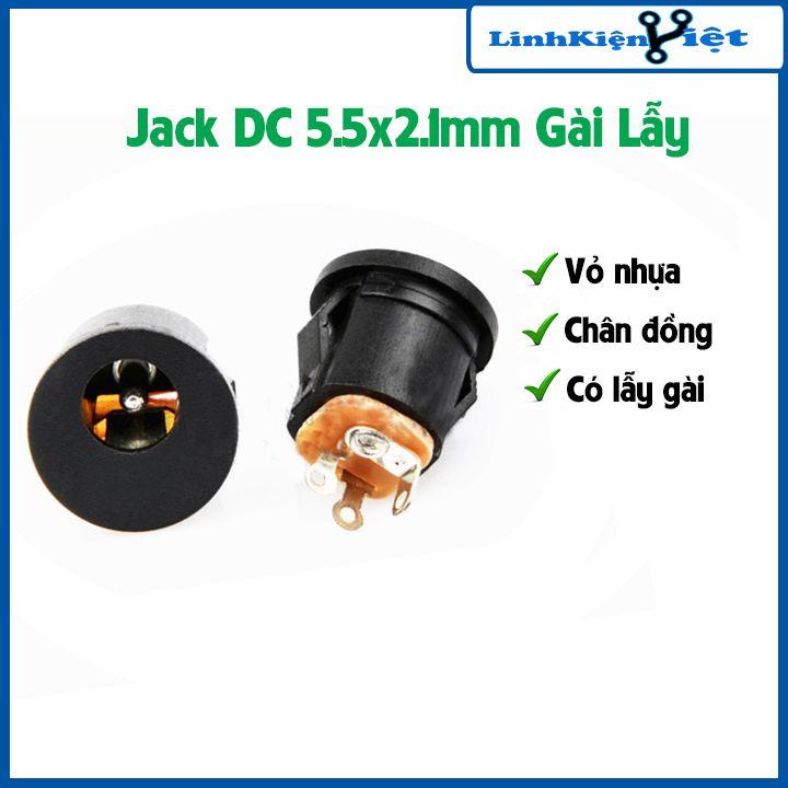 Jack DC 5.5x2.1mm Gài Lẫy