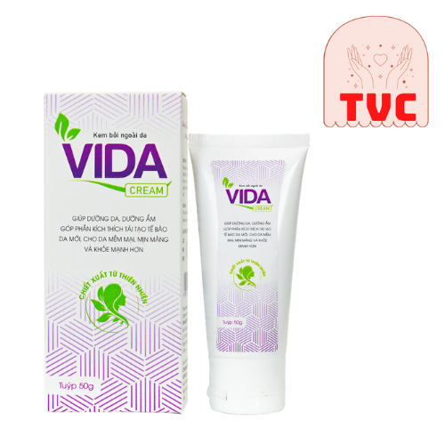 Vida Nano - Hỗ trợ điều trị ngứa, viêm da cơ địa combo gồm viên uống + kem bôi