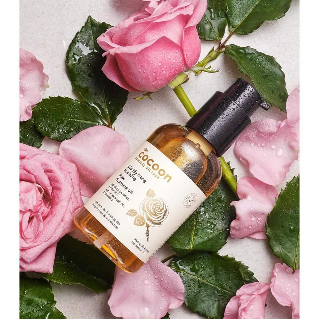 Dầu tẩy trang hoa hồng cocoon 140ml (rose cleansing oil) .