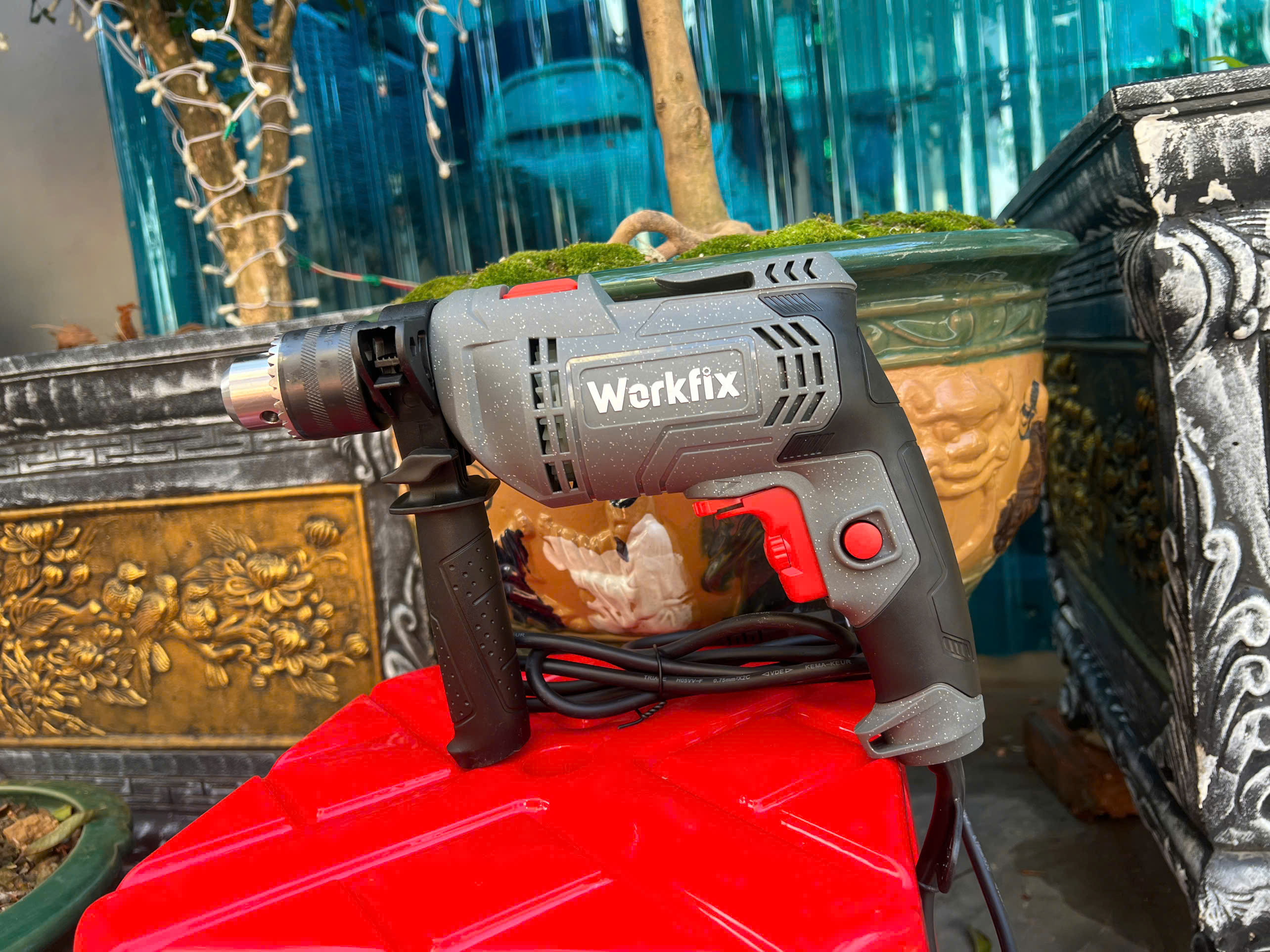 Máy khoan điện Workfick đầu Kẹp 13ly 710W - Hàng Chính Hãg - Bảo hành 6 Tháng