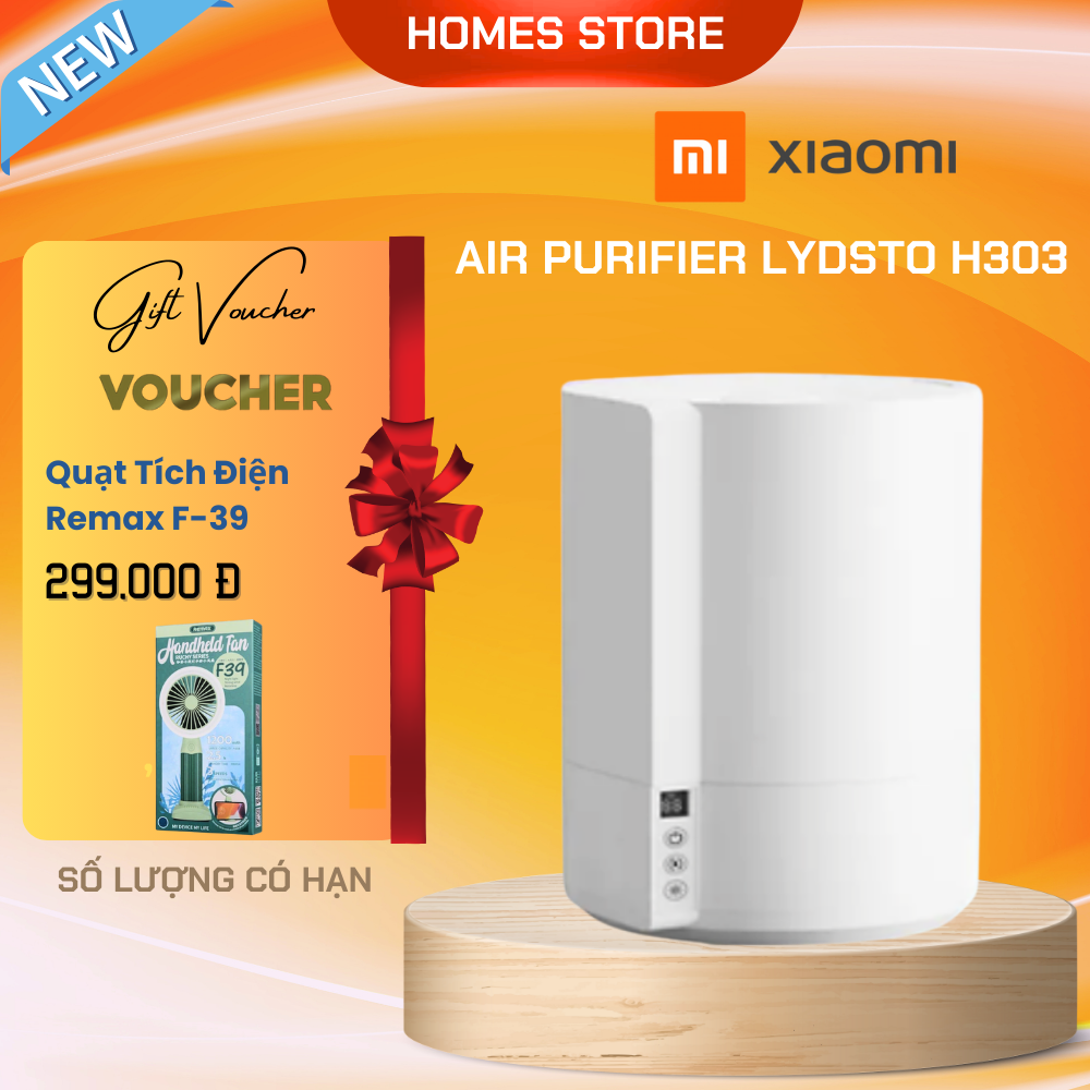 Máy Lọc Không Khí Tạo Ẩm Xiaomi Lydsto H303 Khử Trùng Thông Minh, Điều Khiển Bằng Cảm Biến - Hàng Chính Hãng