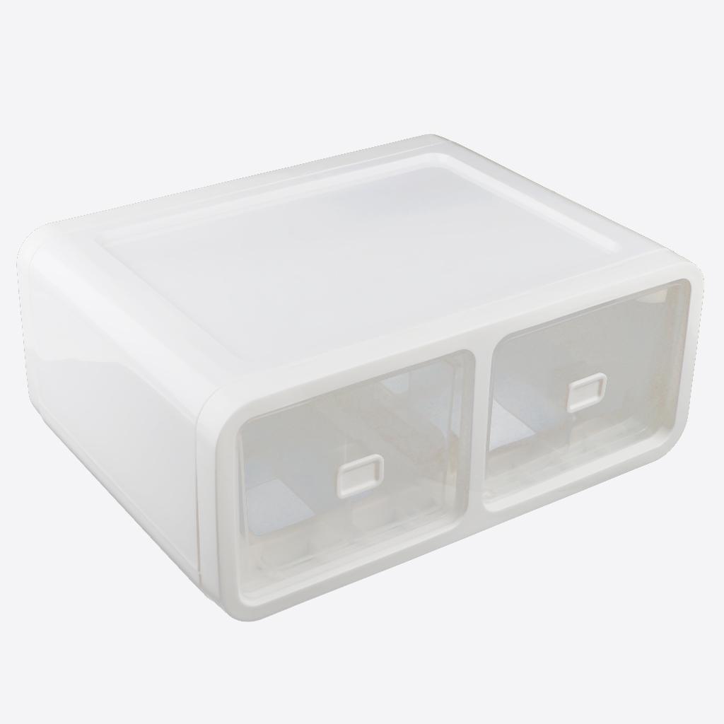 12 Grids Plastic Dustproof Storage Box for Underwear Socks Bra