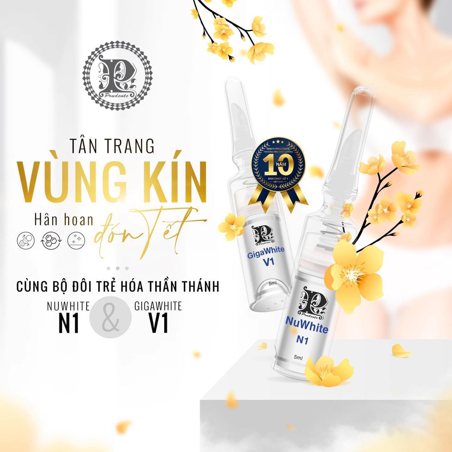 Kem làm hồng ti N1 Nuwhite Mibiti Prudente