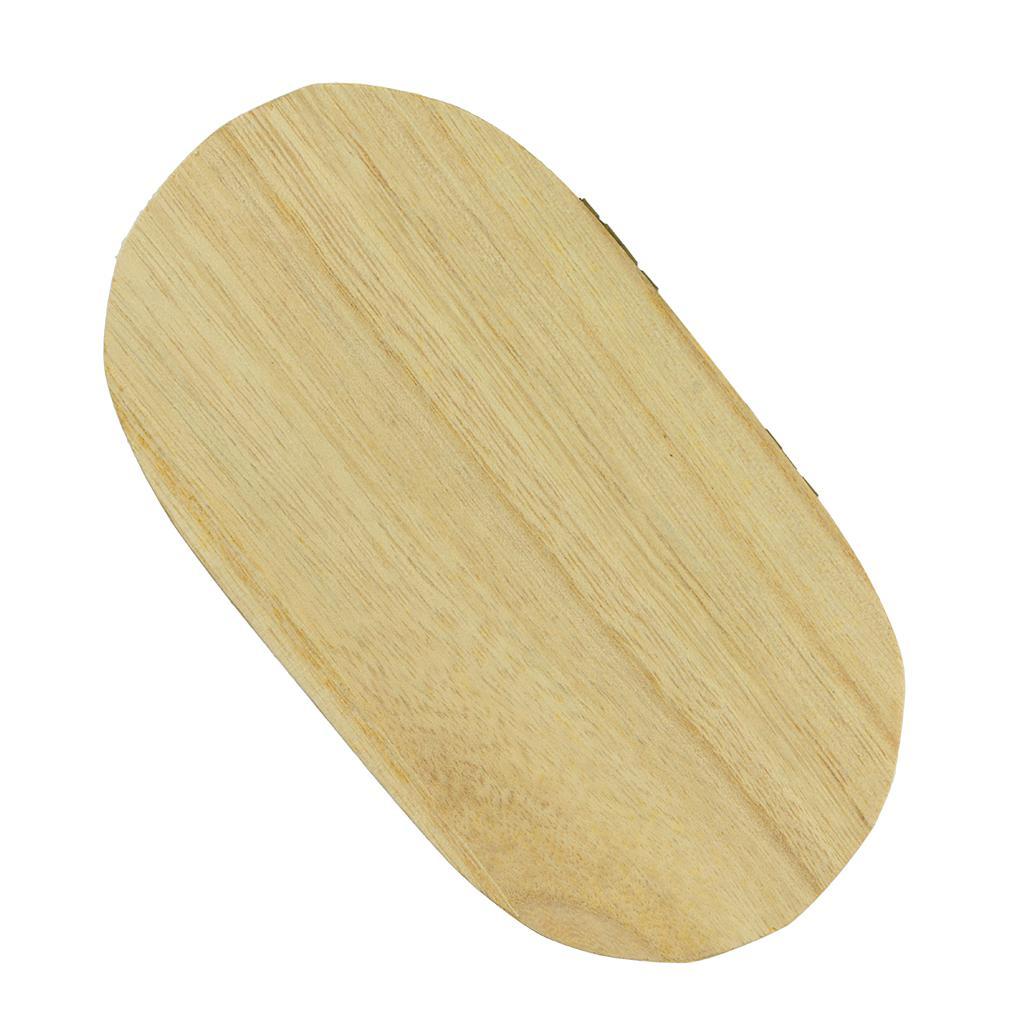 2x Oval Shape Unfinished Wood Wooden Box Jewelry Gift Box Case for DIY Craft