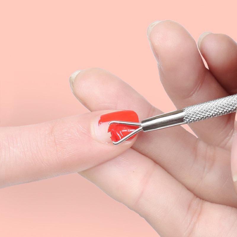 Cây Cạo Gel Móng Inox Không Gỉ 11.5cm, Xám Bạc, Dễ Cầm Nắm, Tiện Dụng, Làm Nail Chuyên Nghiệp Nail Phương Miu