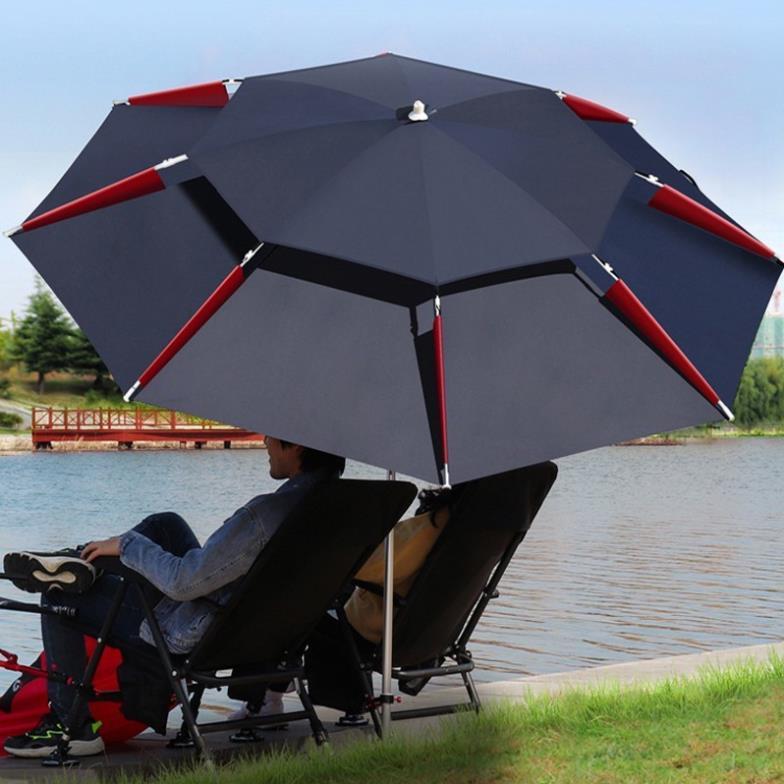 Ô Câu Cá Ô Dù Che Nắng Che Mưa Ô Câu Cá 2 Tầng Dã Ngoại Cao Cấp KK14 đồ câu FISHING_HD