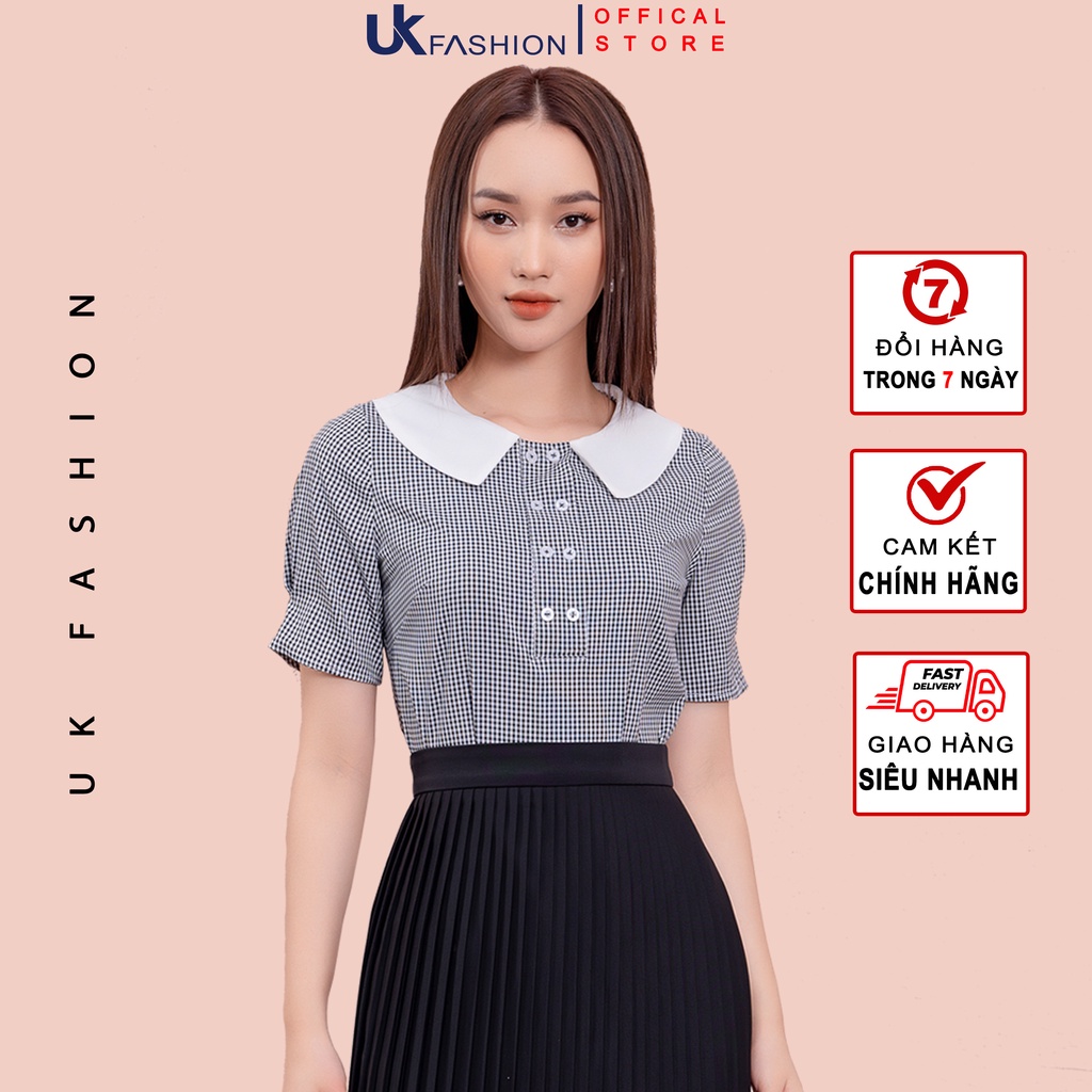 Áo Sơ Mi Nữ UK Fashion Thiết Kế Cổ Sen Phối Bèo Tay Lỡ Chất Vải Nhập Hàn Cao Cấp NKSM2112024