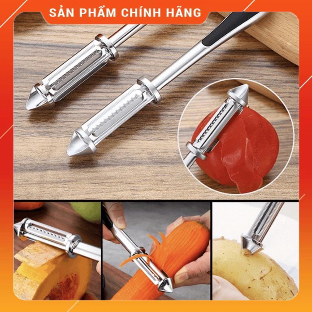 Nạo rau củ quả Inox 5 in 1 Vân Phương Shop, và bào sợi rau củ quả tiện lợi