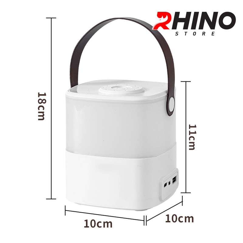 Đèn ngủ, đèn học 3 ánh sáng Rhino L701 Tích điện, kèm quai treo