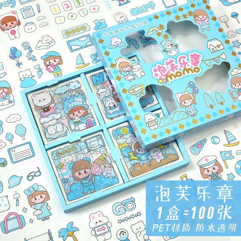 Sticker siêu dính trí bình nước, chai nhựa siêu xinh