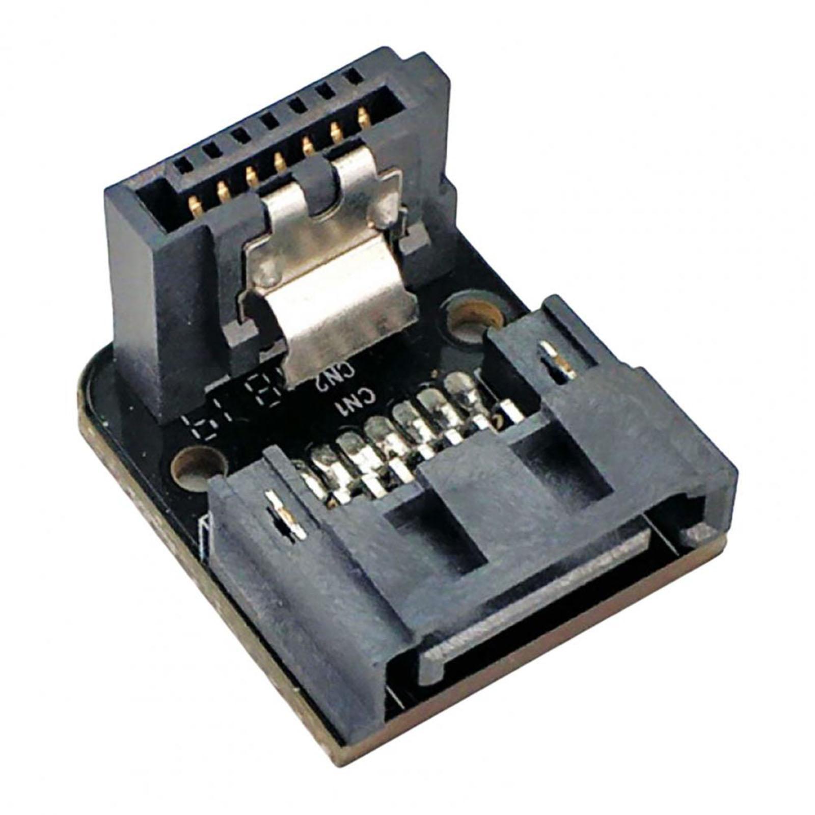7Pin Female to Male Adapter Connector Durable 90 Degree Converter for SSD HDD