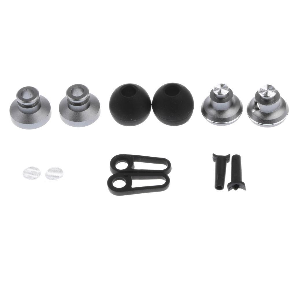 For Audio-Technica In-Ear Headphone Head Metal Shell & Eartips & Filter 10mm