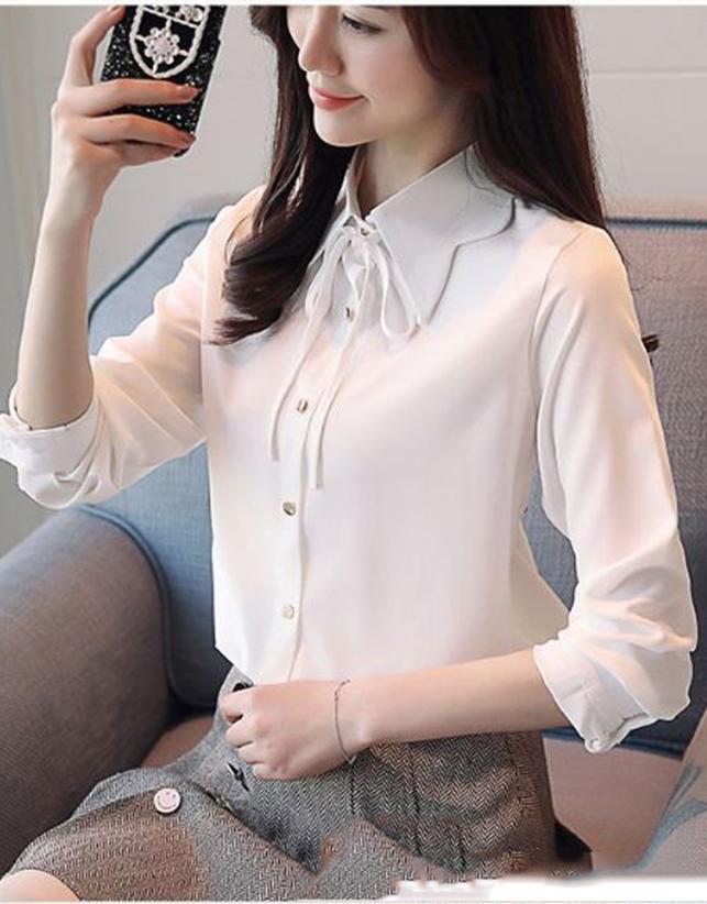 Áo Sơ Mi Cổ Gợn Sóng Nana