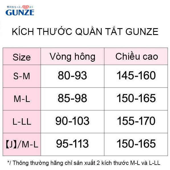 [MẪU MỚI] Set 2 Quần tất đen ngừa virus kháng khuẩn khử mùi sạch sẽ dòng CLEARSTA dày 50D của GUNZE Nhật Bản