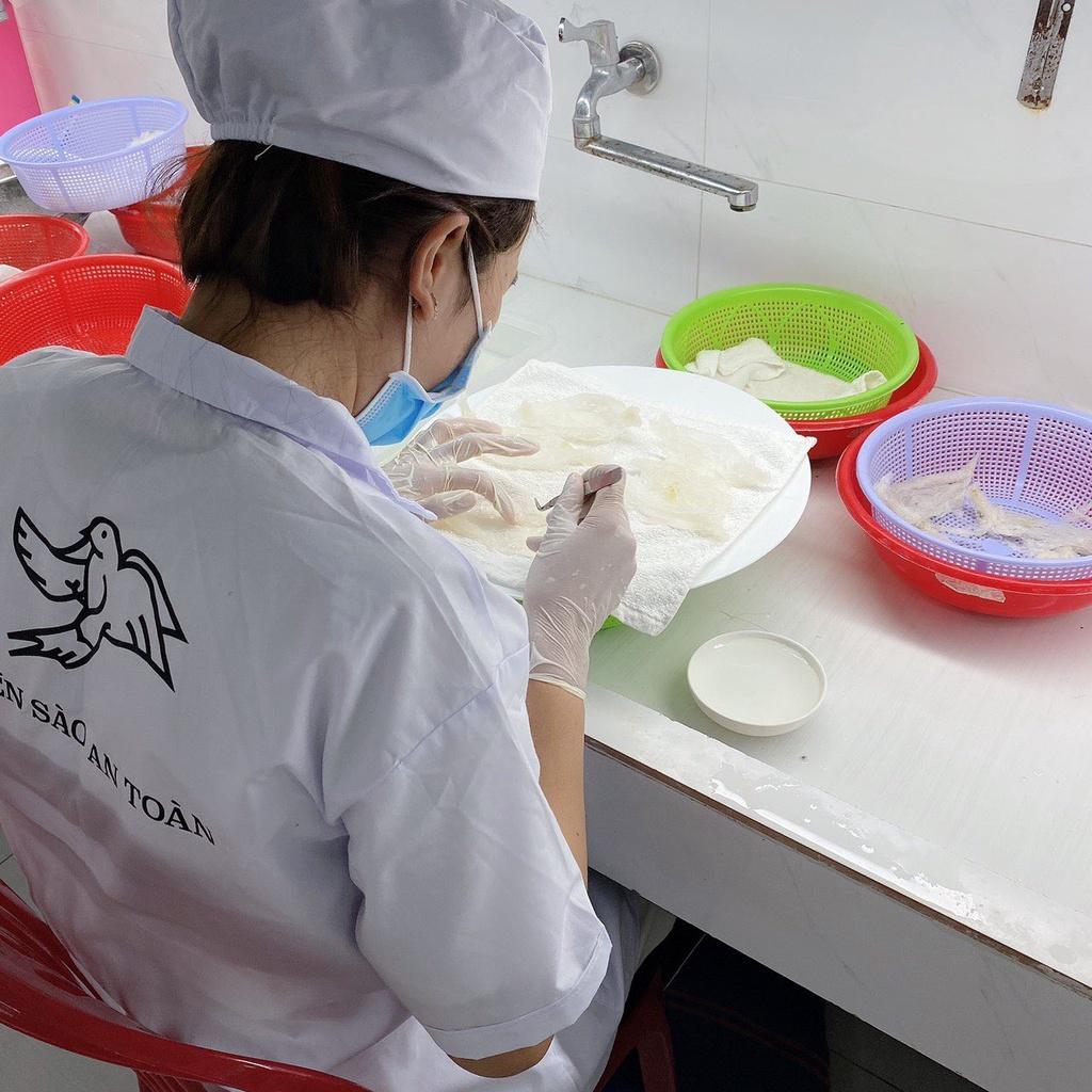 Tổ yến rút lông 100% sợi gân thượng hạng nguyên chất từ tổ yến Khánh Hòa Yến Sào An Toàn