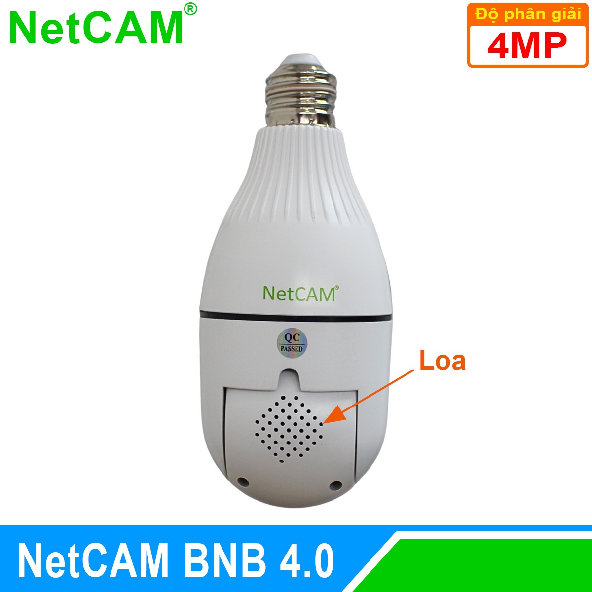 Camera IP WiFi Quay quét 360 độ NetCAM BNB4.0, Độ phân giải 4.0MP - Hàng Chính Hãng