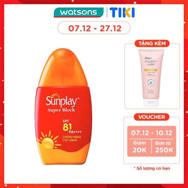 Sữa Chống Nắng Cực Mạnh Sunplay Super Block SPF81 30g