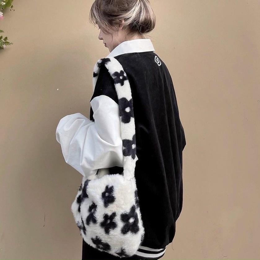 Áo Khoác Polo Nữ SYMBOLIC kéo Khóa Phối Tay Form Rộng Ulzzang