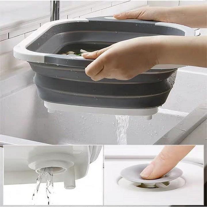 Chậu đa năng gấp gọn tiện lợi