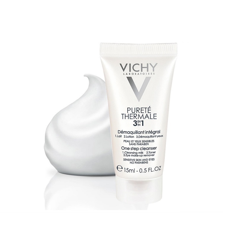 MINISIZE VICHY SỮA RỬA MẶT VÀ TẨY TRANG 3 TÁC DỤNG PURETE THERMALE 3IN1 15ML