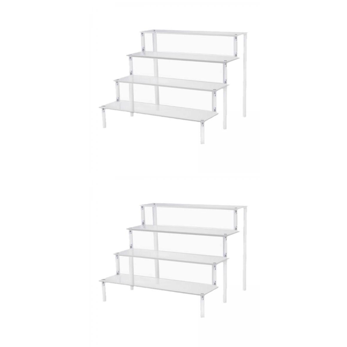 2 Sets Acrylic Display Stand Riser for Jewelry Model Toys Storage Stands
