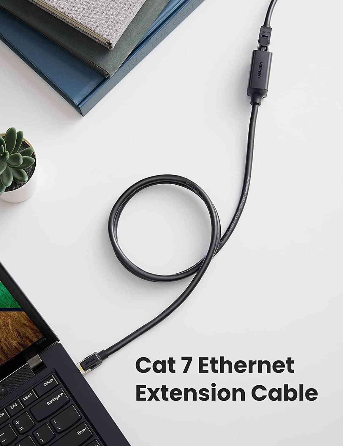 Ugreen UG80410NW148TK 0.5M Màu Đen OD6.5mm Cáp Cat7 nối dài dài 0.5M - HÀNG CHÍNH HÃNG