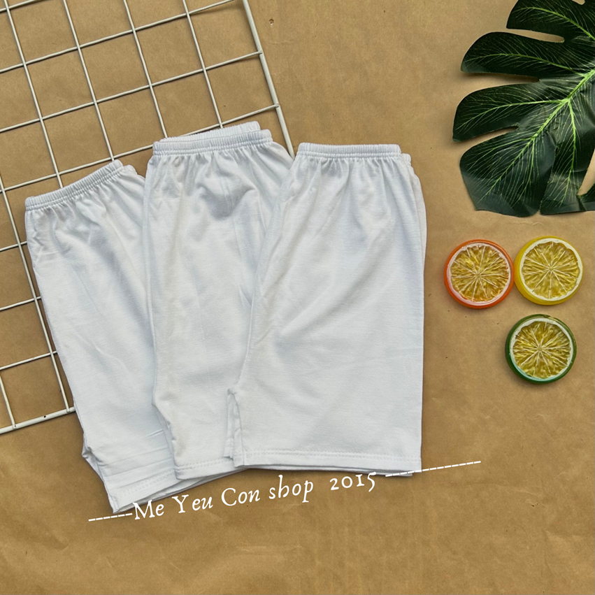 [3-9kg] Quần Ngắn/ Quần Dài Bo Gấu Trắng chất thun visco mềm, mát, co giãn 4 chiều cho bé - Jerry Baby - Quần dài bo gấu