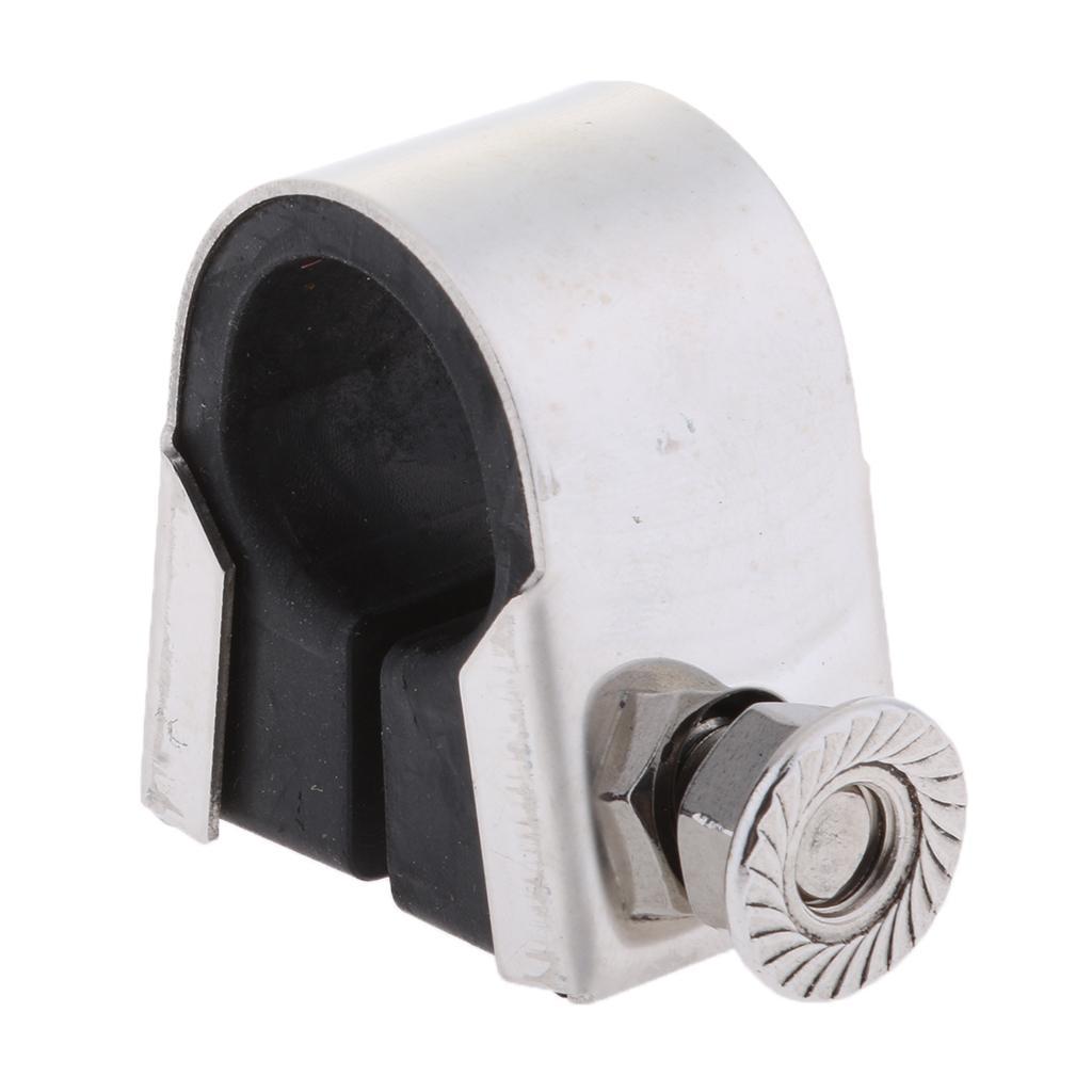 Motorbike Handlebar Mounting Bracket Clamp Gauge Rubber /8" 1"