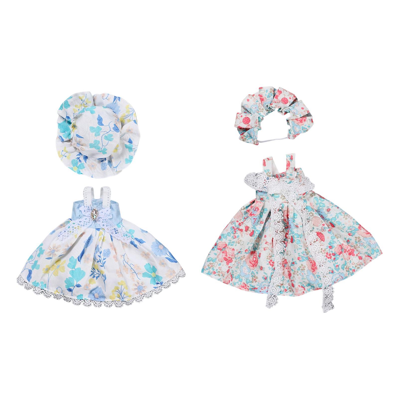 2x Fashion Doll Clothes Dress Set Costumes Clothing Dress up for 30cm Doll Accessory