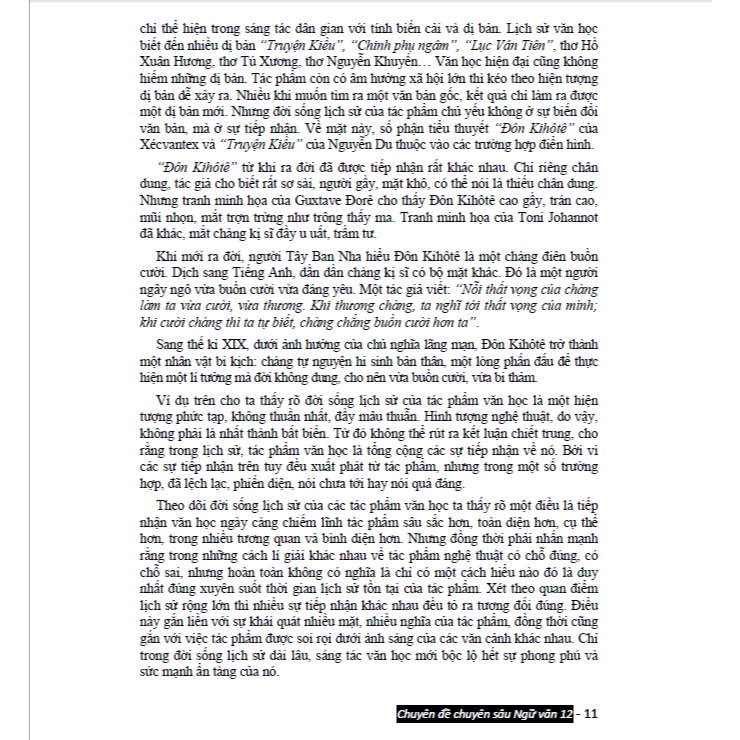 Sách - Chuyên đề chuyên sâu bồi dưỡng ngữ văn 12 (dùn chung các bộ sgk hiện hành) HA