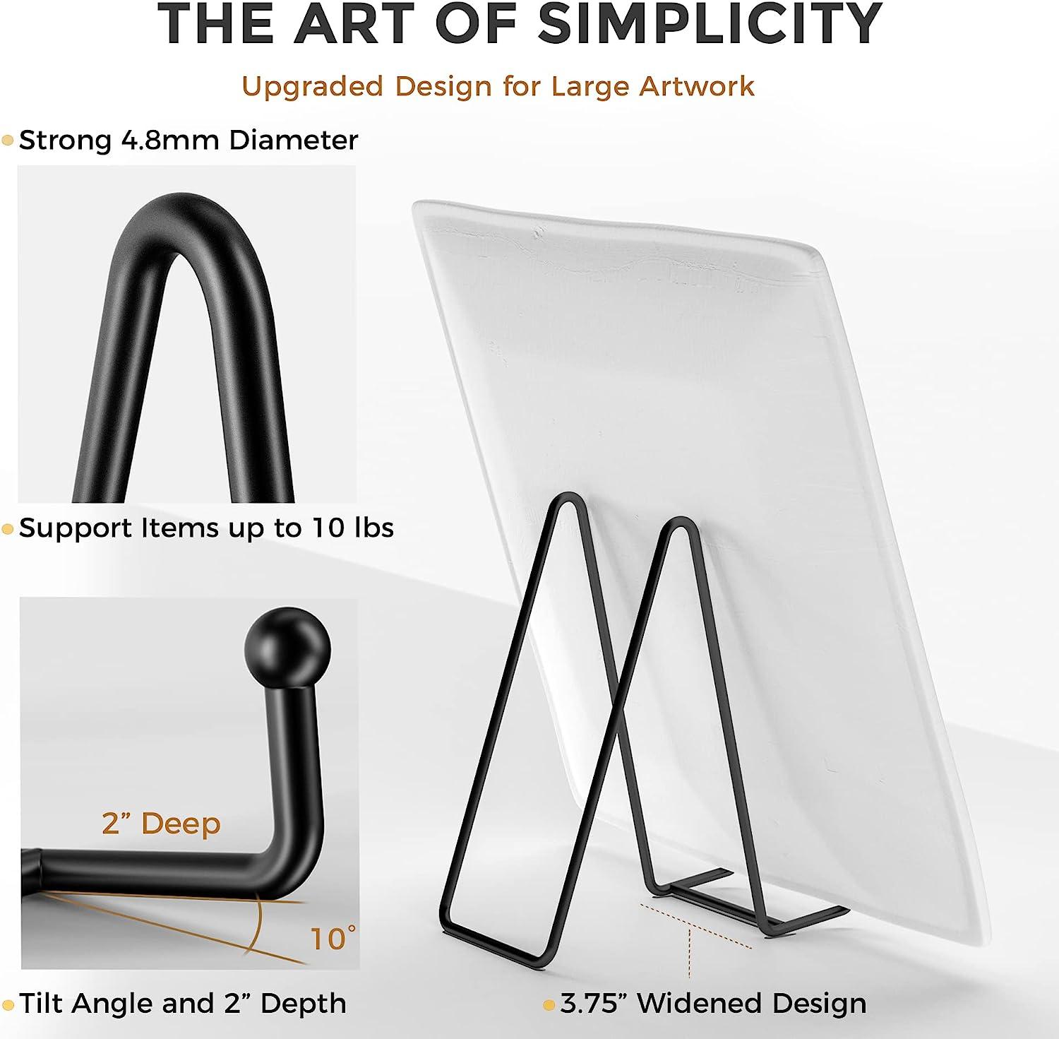 Đế Bảng Trưng Bày Loại Lớn - Kệ Bảng Trưng Bày + Đế Khung Kim Loại Cho Tranh Ảnh, Đĩa Trang Trí, Dĩa, Sách, Giá Vẽ