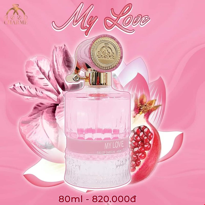 Nước Hoa Nữ Cao Cấp GOOD CHARME MY LOVE 80ml Lưu Hương Lâu Ngọt Ngào, Nữ Tính_Nước Hoa Chính Hãng