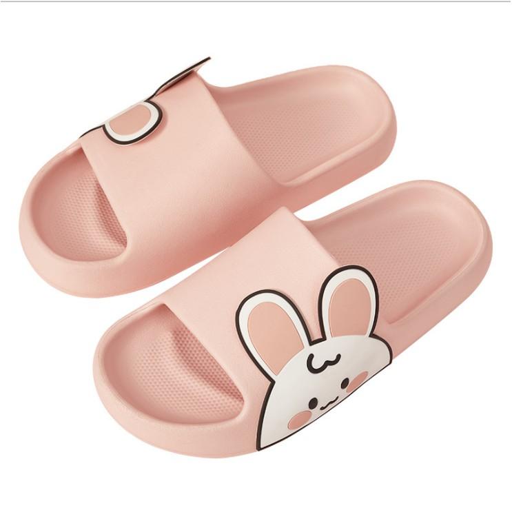 Dép bánh mì ullzang thỏ brown siêu nhẹ 2021