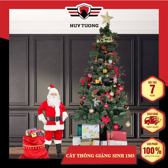 Cây thông NOEL 1.5m trang trí cho giáng sinh an lành