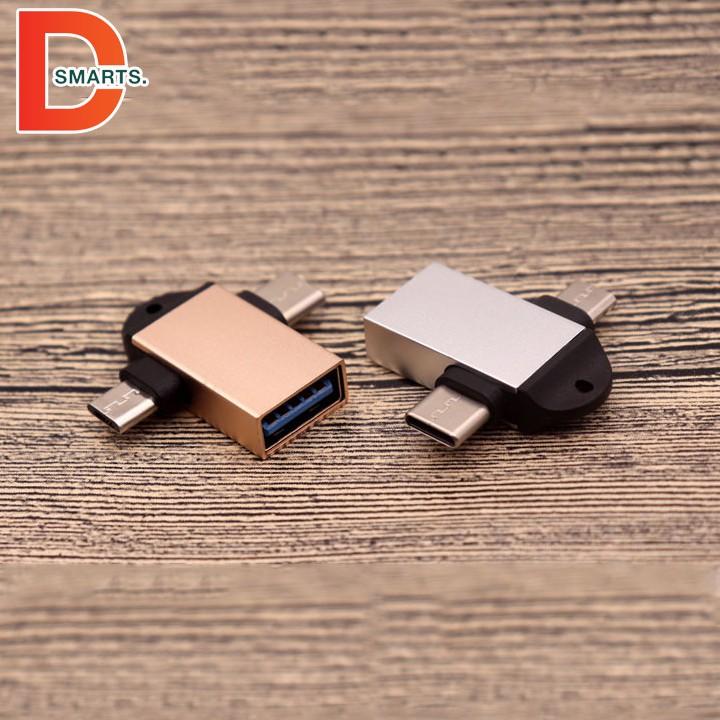 Đầu chuyển USB sang Micro USB, TypeC 3.0 siêu nhanh dễ dàng bỏ túi