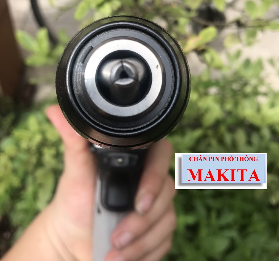 Thân máy khoan pin có búa 13mm, 3 chế độ, Chân pin phổ thông, bảo hành 1 năm